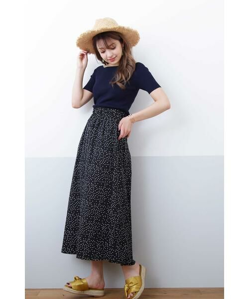 ＊＊N.Natural Beauty Basic / エヌ ナチュラルビューティーベーシック ニット・セーター | スクエアネックリブニット | 詳細15