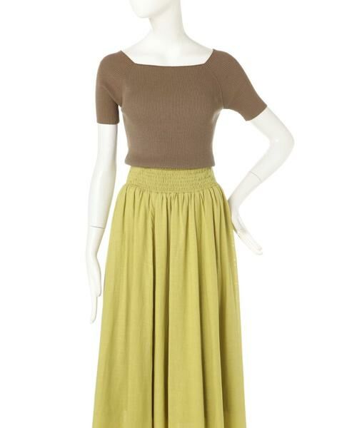 ＊＊N.Natural Beauty Basic / エヌ ナチュラルビューティーベーシック ニット・セーター | スクエアネックリブニット | 詳細22