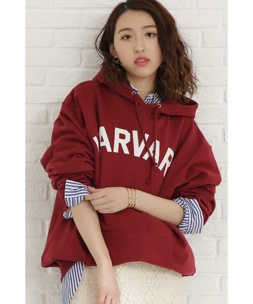 ＊＊N.Natural Beauty Basic / エヌ ナチュラルビューティーベーシック カットソー | HARVARD BIGパーカー（バーガンディー）