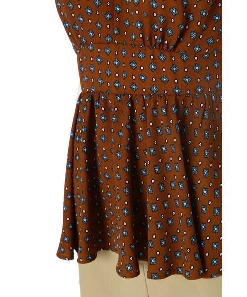 ＊＊N.Natural Beauty Basic / エヌ ナチュラルビューティーベーシック シャツ・ブラウス | ぺプラムノースリーブブラウス　総柄 | 詳細11