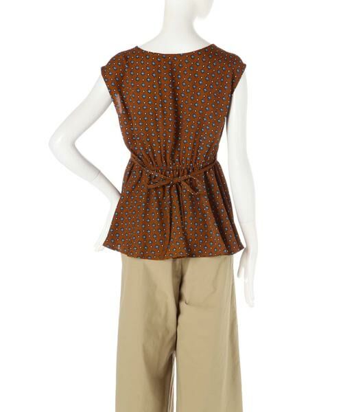 ＊＊N.Natural Beauty Basic / エヌ ナチュラルビューティーベーシック シャツ・ブラウス | ぺプラムノースリーブブラウス　総柄 | 詳細7