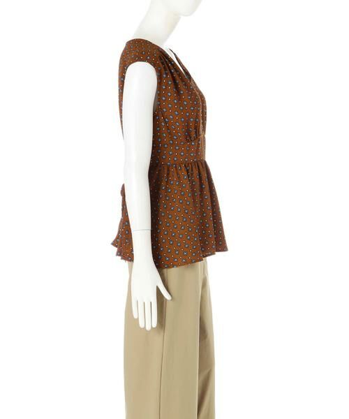 ＊＊N.Natural Beauty Basic / エヌ ナチュラルビューティーベーシック シャツ・ブラウス | ぺプラムノースリーブブラウス　総柄 | 詳細8