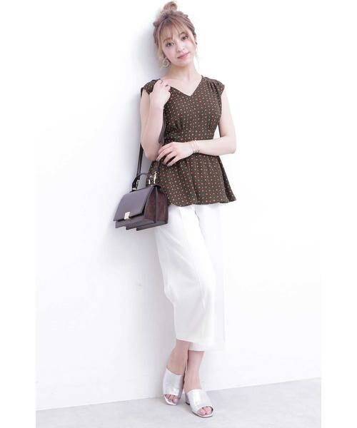 ＊＊N.Natural Beauty Basic / エヌ ナチュラルビューティーベーシック シャツ・ブラウス | ぺプラムノースリーブブラウス　総柄 | 詳細15