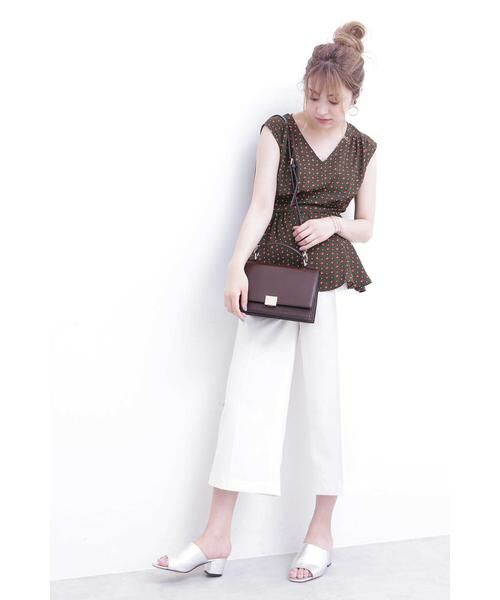 ＊＊N.Natural Beauty Basic / エヌ ナチュラルビューティーベーシック シャツ・ブラウス | ぺプラムノースリーブブラウス　総柄 | 詳細16