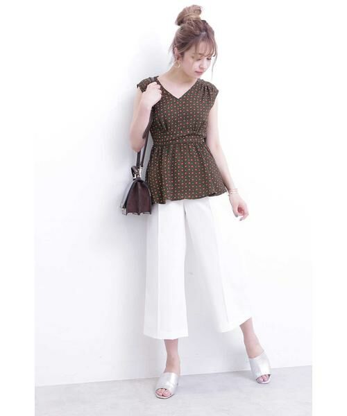 ＊＊N.Natural Beauty Basic / エヌ ナチュラルビューティーベーシック シャツ・ブラウス | ぺプラムノースリーブブラウス　総柄 | 詳細17