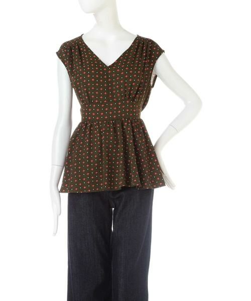 ＊＊N.Natural Beauty Basic / エヌ ナチュラルビューティーベーシック シャツ・ブラウス | ぺプラムノースリーブブラウス　総柄 | 詳細18