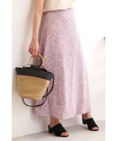 ドロップドットミドルフレアマキシスカート