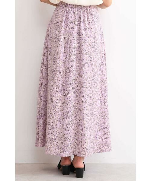 ＊＊N.Natural Beauty Basic / エヌ ナチュラルビューティーベーシック スカート | ドロップドットミドルフレアマキシスカート | 詳細13