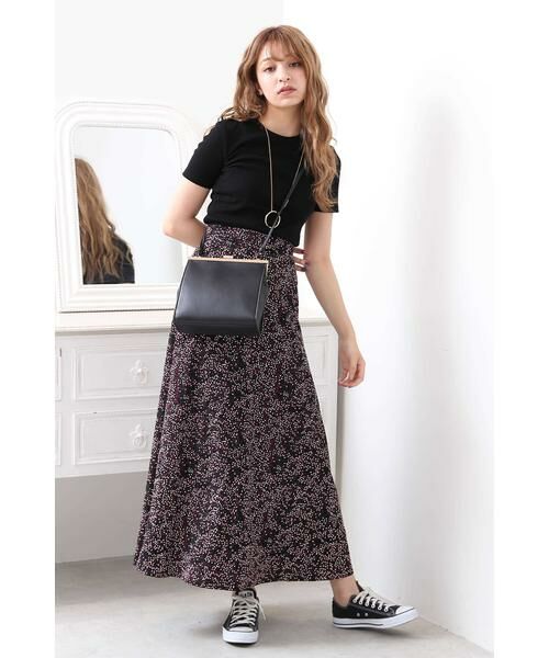 ＊＊N.Natural Beauty Basic / エヌ ナチュラルビューティーベーシック スカート | ドロップドットミドルフレアマキシスカート | 詳細19