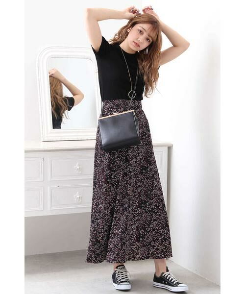 ＊＊N.Natural Beauty Basic / エヌ ナチュラルビューティーベーシック スカート | ドロップドットミドルフレアマキシスカート | 詳細20