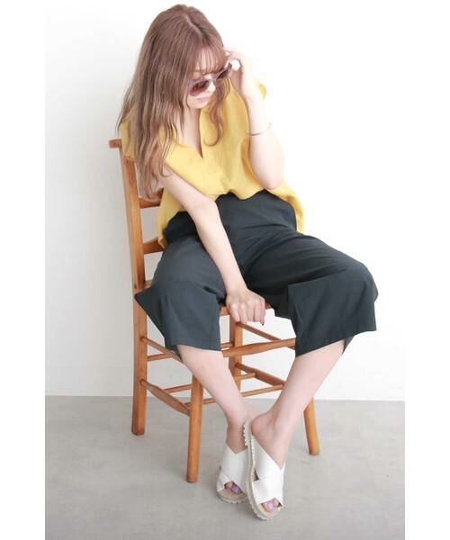 ＊＊N.Natural Beauty Basic / エヌ ナチュラルビューティーベーシック パンツ | ユニオンテックガウチョパンツ | 詳細3