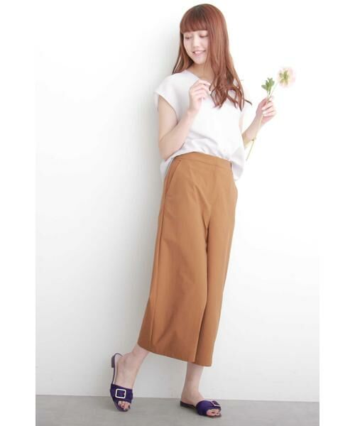 ＊＊N.Natural Beauty Basic / エヌ ナチュラルビューティーベーシック パンツ | ユニオンテックガウチョパンツ | 詳細14