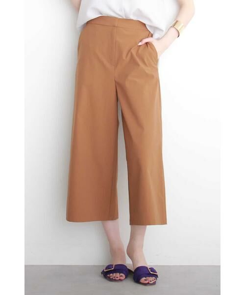 ＊＊N.Natural Beauty Basic / エヌ ナチュラルビューティーベーシック パンツ | ユニオンテックガウチョパンツ（ブラウン）