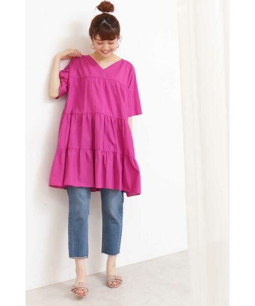 ＊＊N.Natural Beauty Basic / エヌ ナチュラルビューティーベーシック シャツ・ブラウス | ティアードチュニックコットンブラウス | 詳細2