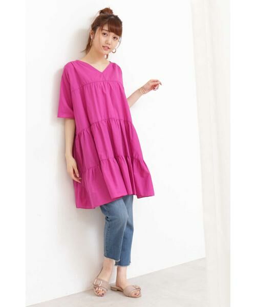 ＊＊N.Natural Beauty Basic / エヌ ナチュラルビューティーベーシック シャツ・ブラウス | ティアードチュニックコットンブラウス | 詳細3