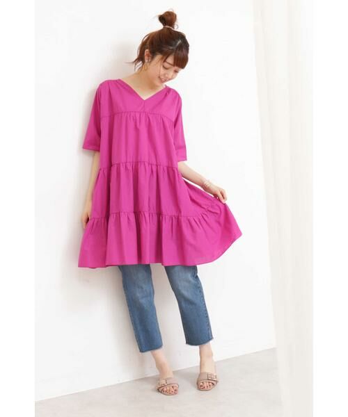 ＊＊N.Natural Beauty Basic / エヌ ナチュラルビューティーベーシック シャツ・ブラウス | ティアードチュニックコットンブラウス | 詳細4