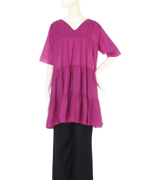 ＊＊N.Natural Beauty Basic / エヌ ナチュラルビューティーベーシック シャツ・ブラウス | ティアードチュニックコットンブラウス | 詳細7