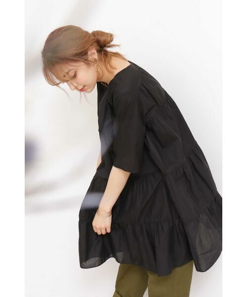 ＊＊N.Natural Beauty Basic / エヌ ナチュラルビューティーベーシック シャツ・ブラウス | ティアードチュニックコットンブラウス | 詳細19