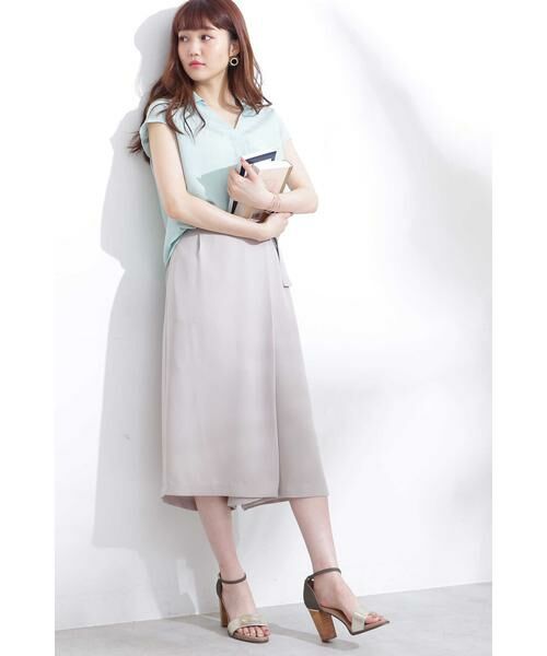 ＊＊N.Natural Beauty Basic / エヌ ナチュラルビューティーベーシック パンツ | スカート風ガウチョパンツ | 詳細9