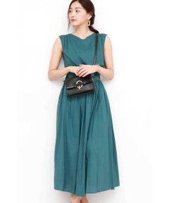 ベルト付リラックスマキシワンピース