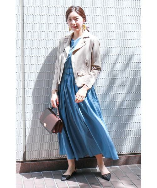 ＊＊N.Natural Beauty Basic / エヌ ナチュラルビューティーベーシック ワンピース | ベルト付リラックスマキシワンピース | 詳細5