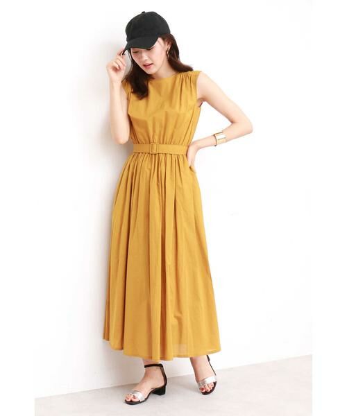 ＊＊N.Natural Beauty Basic / エヌ ナチュラルビューティーベーシック ワンピース | ベルト付リラックスマキシワンピース | 詳細9