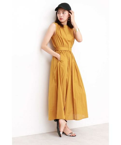 ＊＊N.Natural Beauty Basic / エヌ ナチュラルビューティーベーシック ワンピース | ベルト付リラックスマキシワンピース | 詳細10