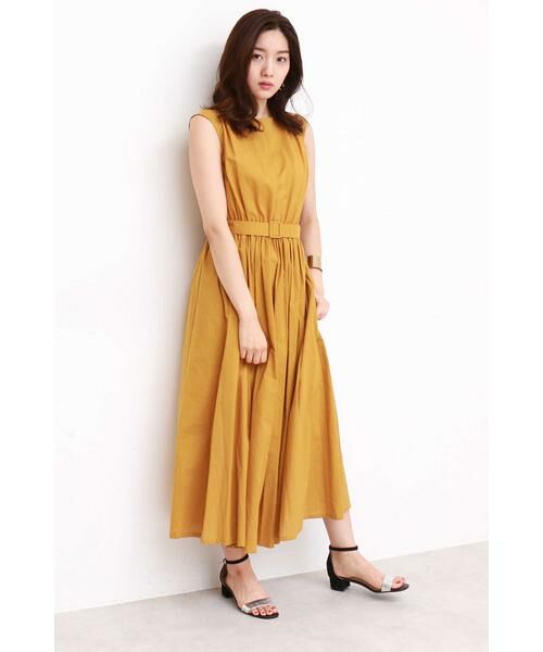 ＊＊N.Natural Beauty Basic / エヌ ナチュラルビューティーベーシック ワンピース | ベルト付リラックスマキシワンピース | 詳細11