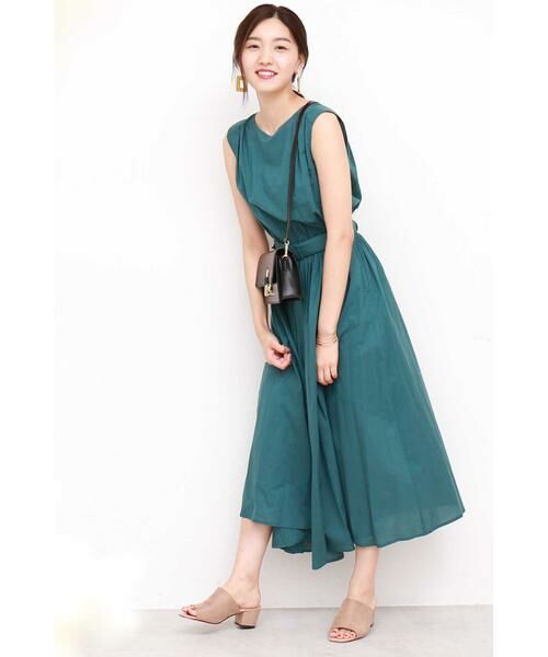 ＊＊N.Natural Beauty Basic / エヌ ナチュラルビューティーベーシック ワンピース | ベルト付リラックスマキシワンピース | 詳細25