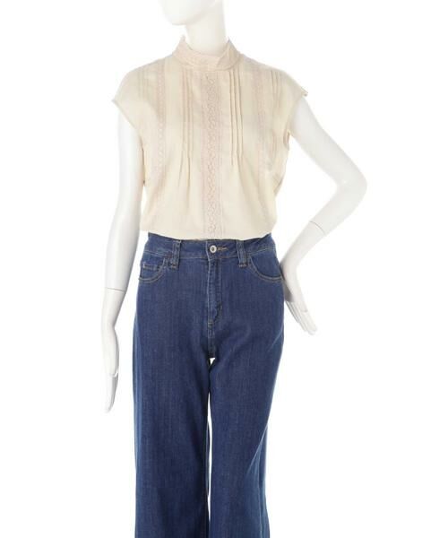 ＊＊N.Natural Beauty Basic / エヌ ナチュラルビューティーベーシック シャツ・ブラウス | ハイネックレースブラウス | 詳細6