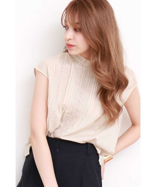 ＊＊N.Natural Beauty Basic / エヌ ナチュラルビューティーベーシック シャツ・ブラウス | ハイネックレースブラウス | 詳細9