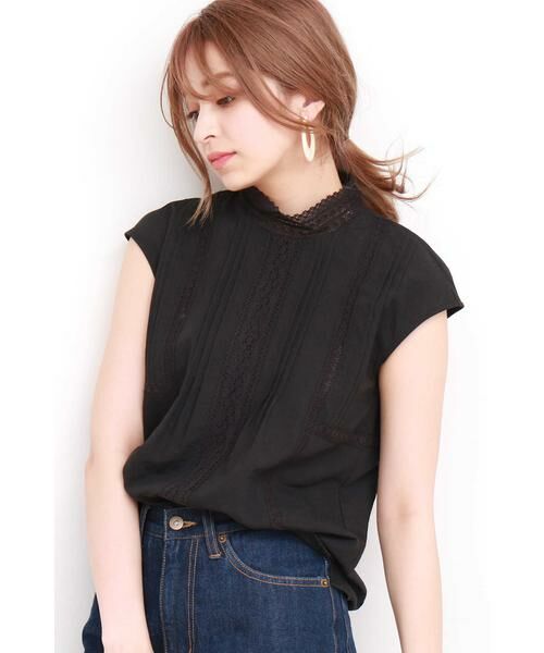 ＊＊N.Natural Beauty Basic / エヌ ナチュラルビューティーベーシック シャツ・ブラウス | ハイネックレースブラウス | 詳細14