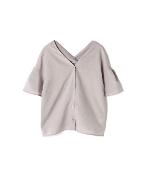 ＊＊N.Natural Beauty Basic / エヌ ナチュラルビューティーベーシック シャツ・ブラウス | Vネックフレアスリーブブラウス | 詳細1