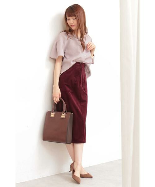 ＊＊N.Natural Beauty Basic / エヌ ナチュラルビューティーベーシック シャツ・ブラウス | Vネックフレアスリーブブラウス | 詳細3