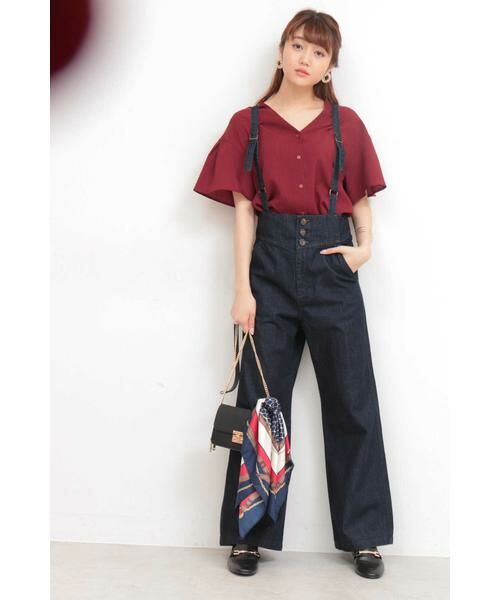 ＊＊N.Natural Beauty Basic / エヌ ナチュラルビューティーベーシック シャツ・ブラウス | Vネックフレアスリーブブラウス | 詳細13