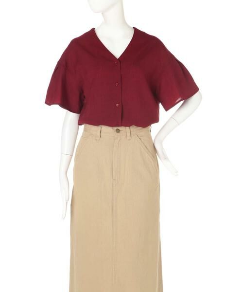 ＊＊N.Natural Beauty Basic / エヌ ナチュラルビューティーベーシック シャツ・ブラウス | Vネックフレアスリーブブラウス | 詳細15