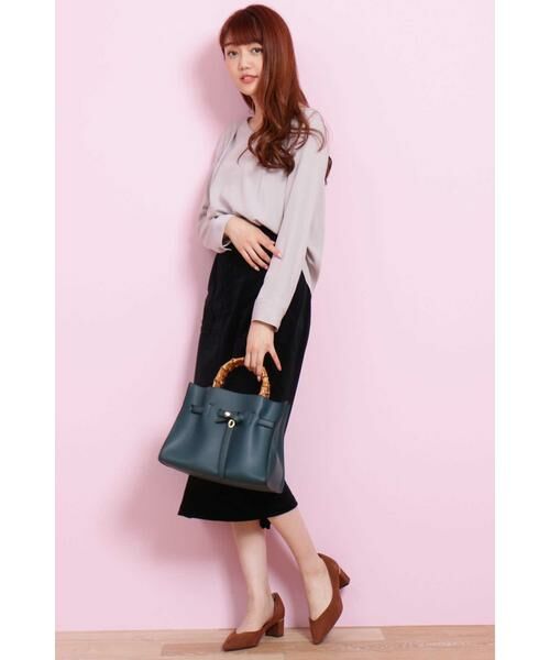 ＊＊N.Natural Beauty Basic / エヌ ナチュラルビューティーベーシック シャツ・ブラウス | タックドレープＶネックブラウス | 詳細10