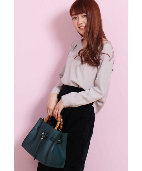 ＊＊N.Natural Beauty Basic / エヌ ナチュラルビューティーベーシック シャツ・ブラウス | タックドレープＶネックブラウス | 詳細12