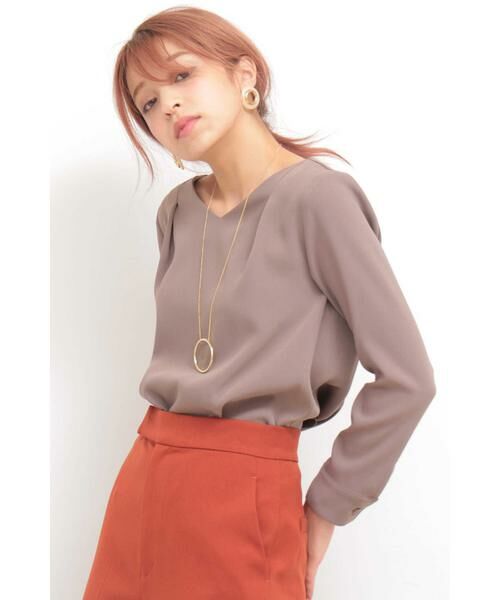 ＊＊N.Natural Beauty Basic / エヌ ナチュラルビューティーベーシック シャツ・ブラウス | タックドレープＶネックブラウス | 詳細25