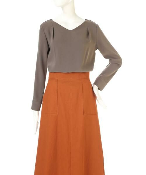 ＊＊N.Natural Beauty Basic / エヌ ナチュラルビューティーベーシック シャツ・ブラウス | タックドレープＶネックブラウス | 詳細26