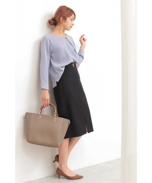 ＊＊N.Natural Beauty Basic / エヌ ナチュラルビューティーベーシック シャツ・ブラウス | パーツ付とろみ長袖ブラウス | 詳細3