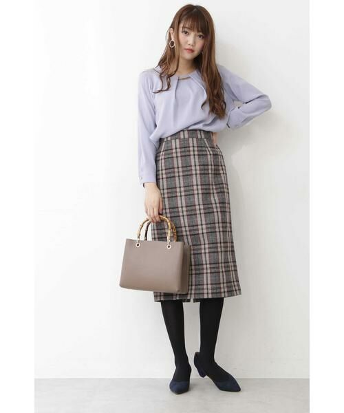 ＊＊N.Natural Beauty Basic / エヌ ナチュラルビューティーベーシック シャツ・ブラウス | パーツ付とろみ長袖ブラウス | 詳細4