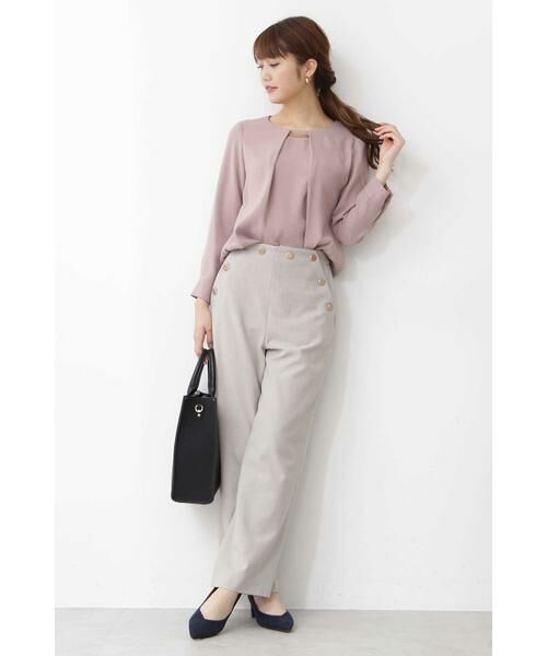 ＊＊N.Natural Beauty Basic / エヌ ナチュラルビューティーベーシック シャツ・ブラウス | パーツ付とろみ長袖ブラウス | 詳細26