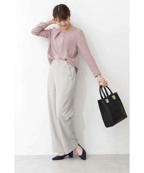 ＊＊N.Natural Beauty Basic / エヌ ナチュラルビューティーベーシック シャツ・ブラウス | パーツ付とろみ長袖ブラウス | 詳細27