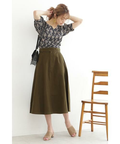 ＊＊N.Natural Beauty Basic / エヌ ナチュラルビューティーベーシック スカート | フレアミモレグルカスカート | 詳細16