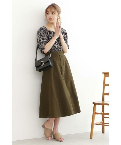 ＊＊N.Natural Beauty Basic / エヌ ナチュラルビューティーベーシック スカート | フレアミモレグルカスカート | 詳細17