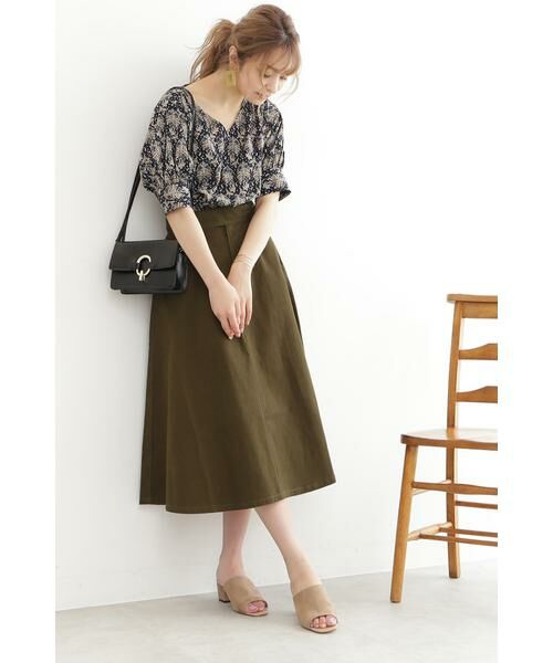 ＊＊N.Natural Beauty Basic / エヌ ナチュラルビューティーベーシック スカート | フレアミモレグルカスカート | 詳細18