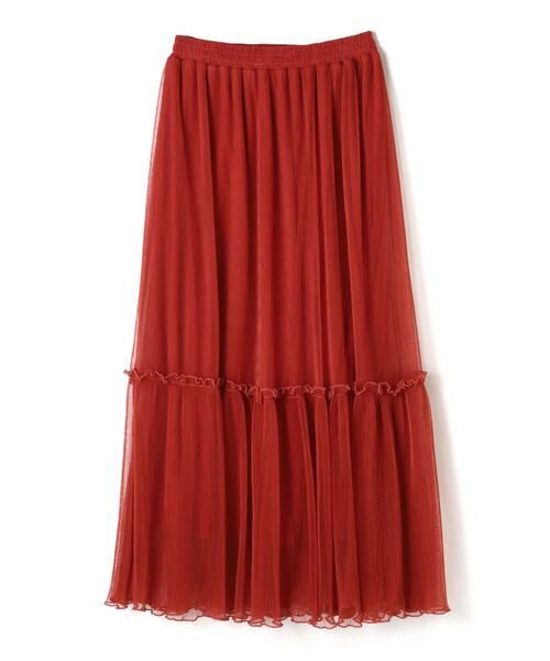 ＊＊N.Natural Beauty Basic / エヌ ナチュラルビューティーベーシック スカート | チュールプリーツマキシスカート | 詳細17