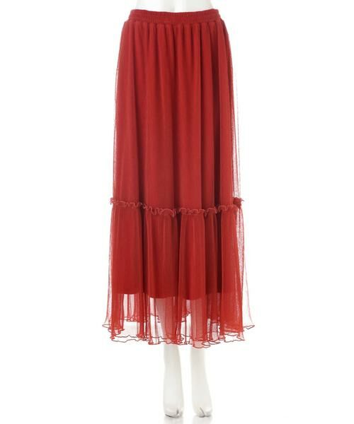 ＊＊N.Natural Beauty Basic / エヌ ナチュラルビューティーベーシック スカート | チュールプリーツマキシスカート | 詳細21