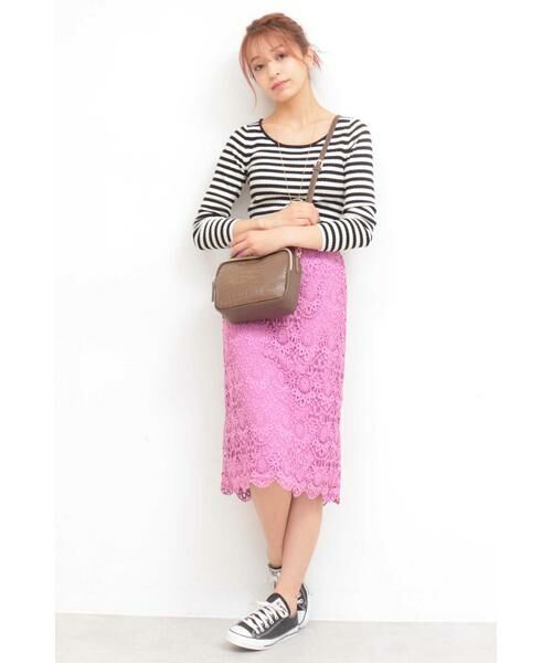 ＊＊N.Natural Beauty Basic / エヌ ナチュラルビューティーベーシック スカート | ケミカルスカラップレーススカート | 詳細2